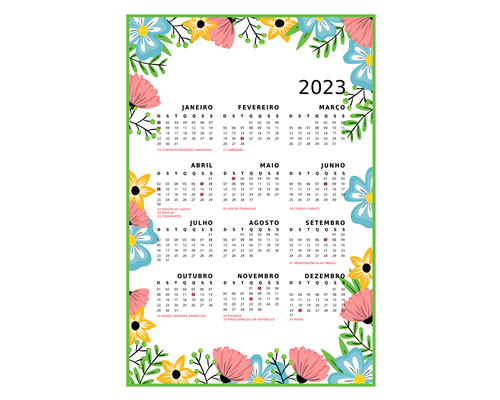 Pano de Copa - Calendrio